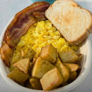 potatoes and eggs